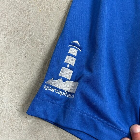 Nike Golf Tour Performance Short Sleeve Polo Shirt Blue XL - Picture 3 of 7